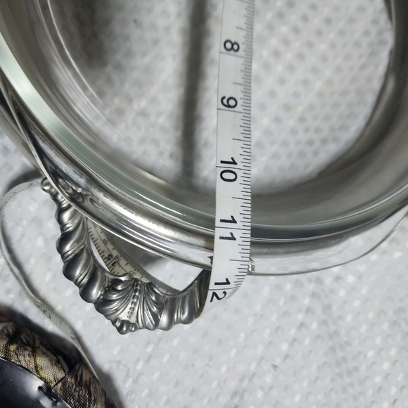 VINTAGE COLONIAL BOARDMAN PEWTER SERVER WITH PYREX 2 QT GLASS BOWL SET RARE - Picture 11 of 12